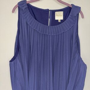 ModCloth Sleeveless Pleated Shift Dress “The Pleat-est Things” in Violet Size 4x